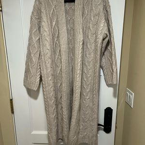 H&M long cable knit cardigan - size medium.  Never worn.